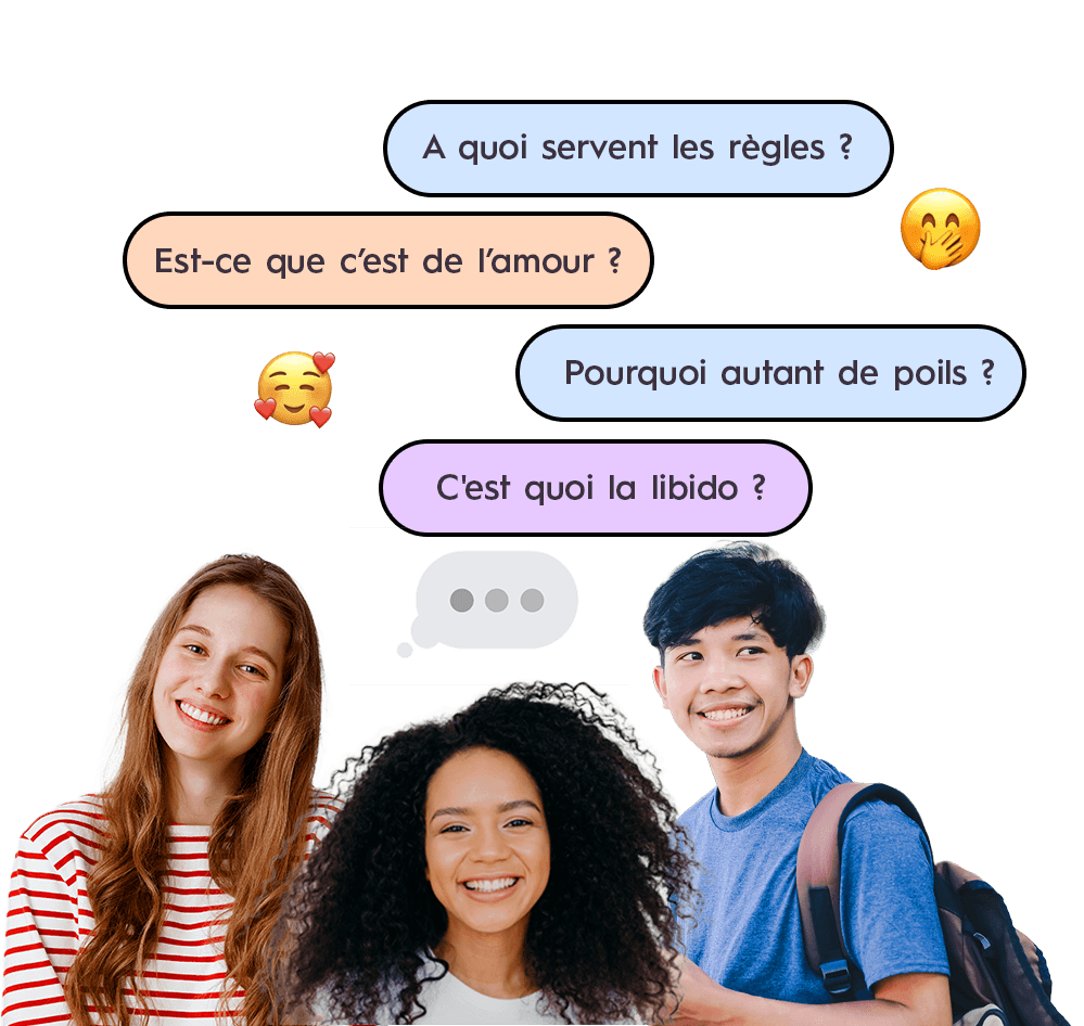 Illustration Mélimelo — ados qui explorent l'app